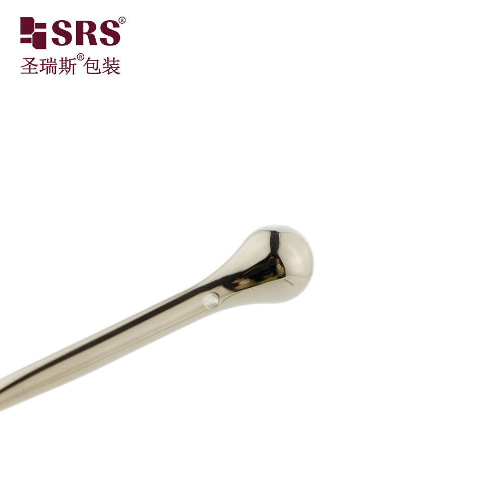 Custom Logo Makeup Mask Spoon Gold Silver Mini Cream Scoop Zinc Alloy Metal Small Cosmetic Spatula