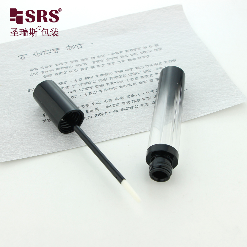10ml Luxury Empty Lip Gloss Tubes Unique Round Shape Cosmetic Lipstick Packaging with Wands