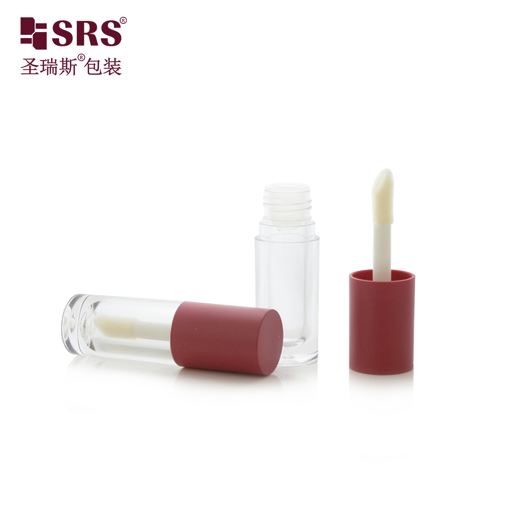 6ml Mini Empty Beauty Packaging Transparent Lip Gloss Tube Glass Lipgloss Containers
