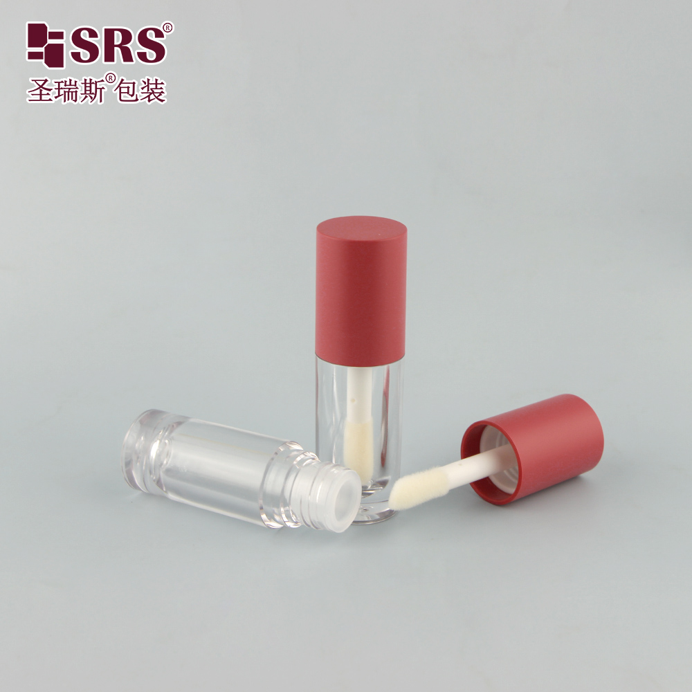 6ml Mini Empty Beauty Packaging Transparent Lip Gloss Tube Glass Lipgloss Containers