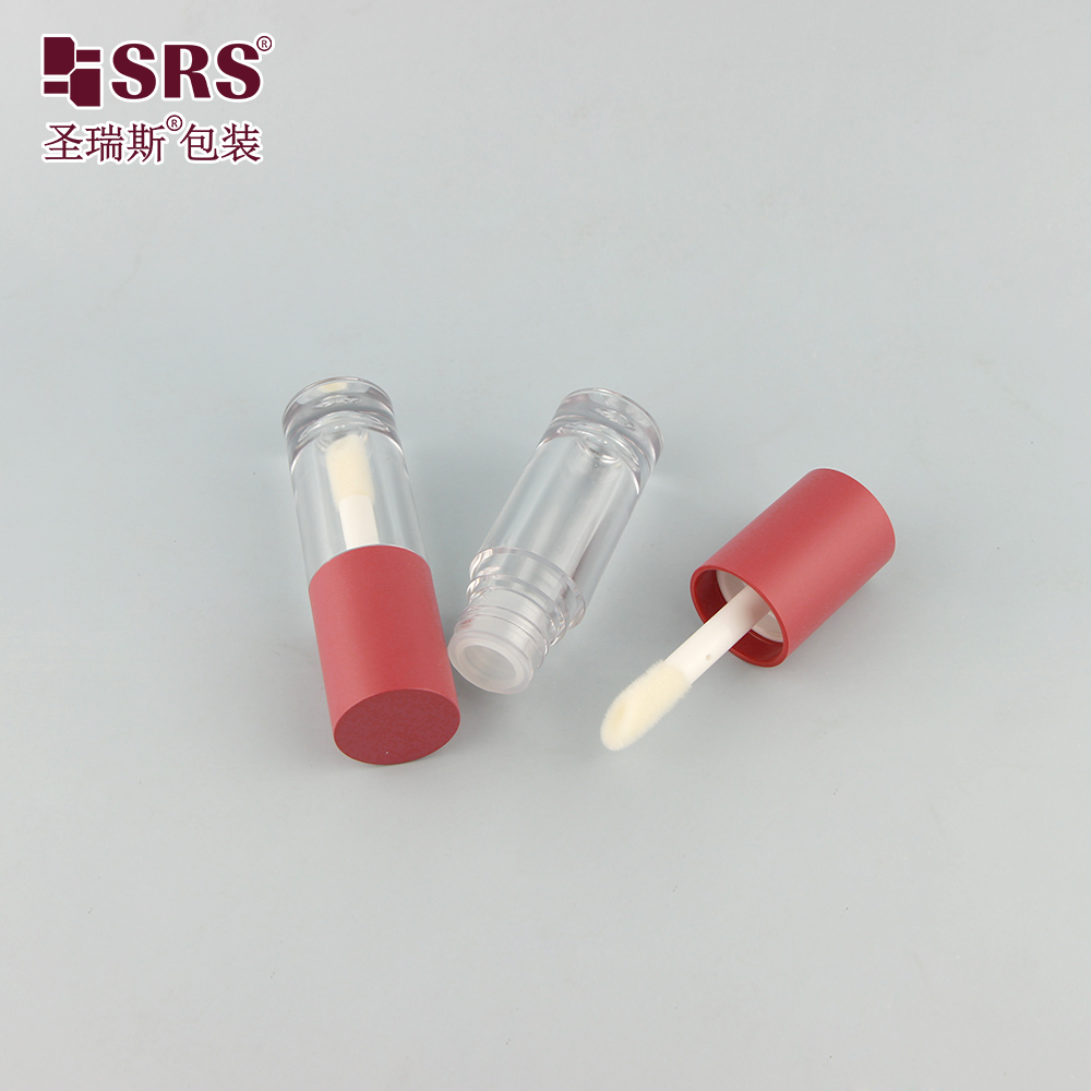 6ml Mini Empty Beauty Packaging Transparent Lip Gloss Tube Glass Lipgloss Containers