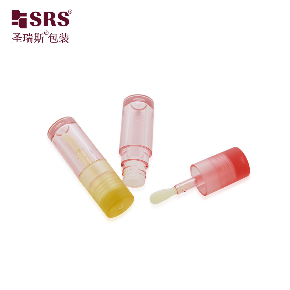 Printing logo Lipgloss Packaging Custom Transparent Colorful Lip Gloss Tubes