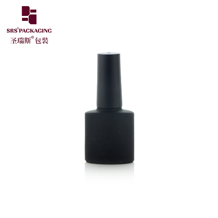 6ml Makeup Glass Wholesale Customize Empty Paint Black Nail Polish Bottle