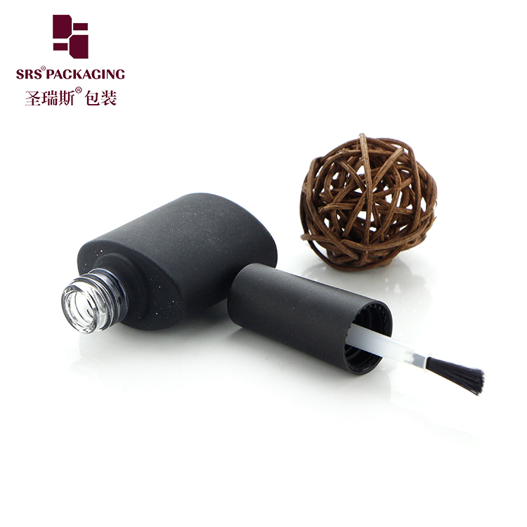 6ml Makeup Glass Wholesale Customize Empty Paint Black Nail Polish Bottle