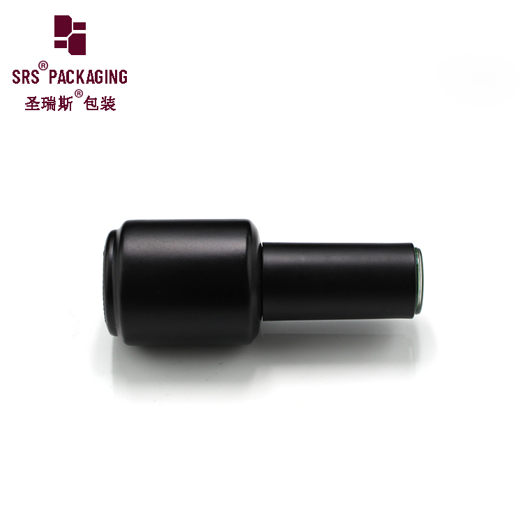 Black Nail Polish Bottle Glass Vial with Brush 15ml Container for Nail Polish Gel