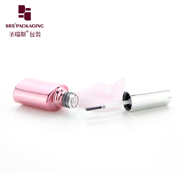 10ML OEM ODM UV Pink Gel Nail Polish Cosmetic Glass Bottle