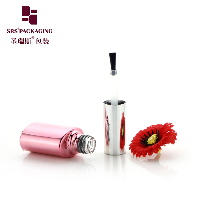 10ML OEM ODM UV Pink Gel Nail Polish Cosmetic Glass Bottle