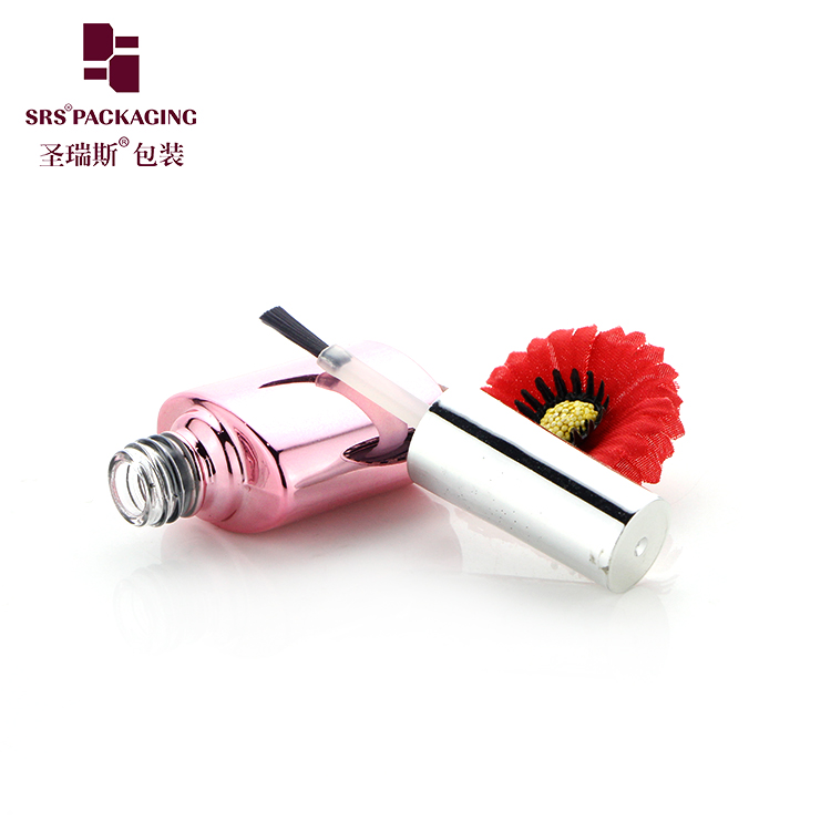 10ML OEM ODM UV Pink Gel Nail Polish Cosmetic Glass Bottle