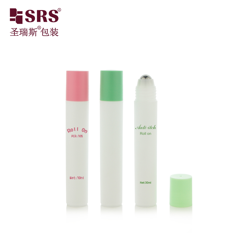 New Long Shape Leak Proof 30ml Empty Deodorant PP Plastic Roll on Bottles 