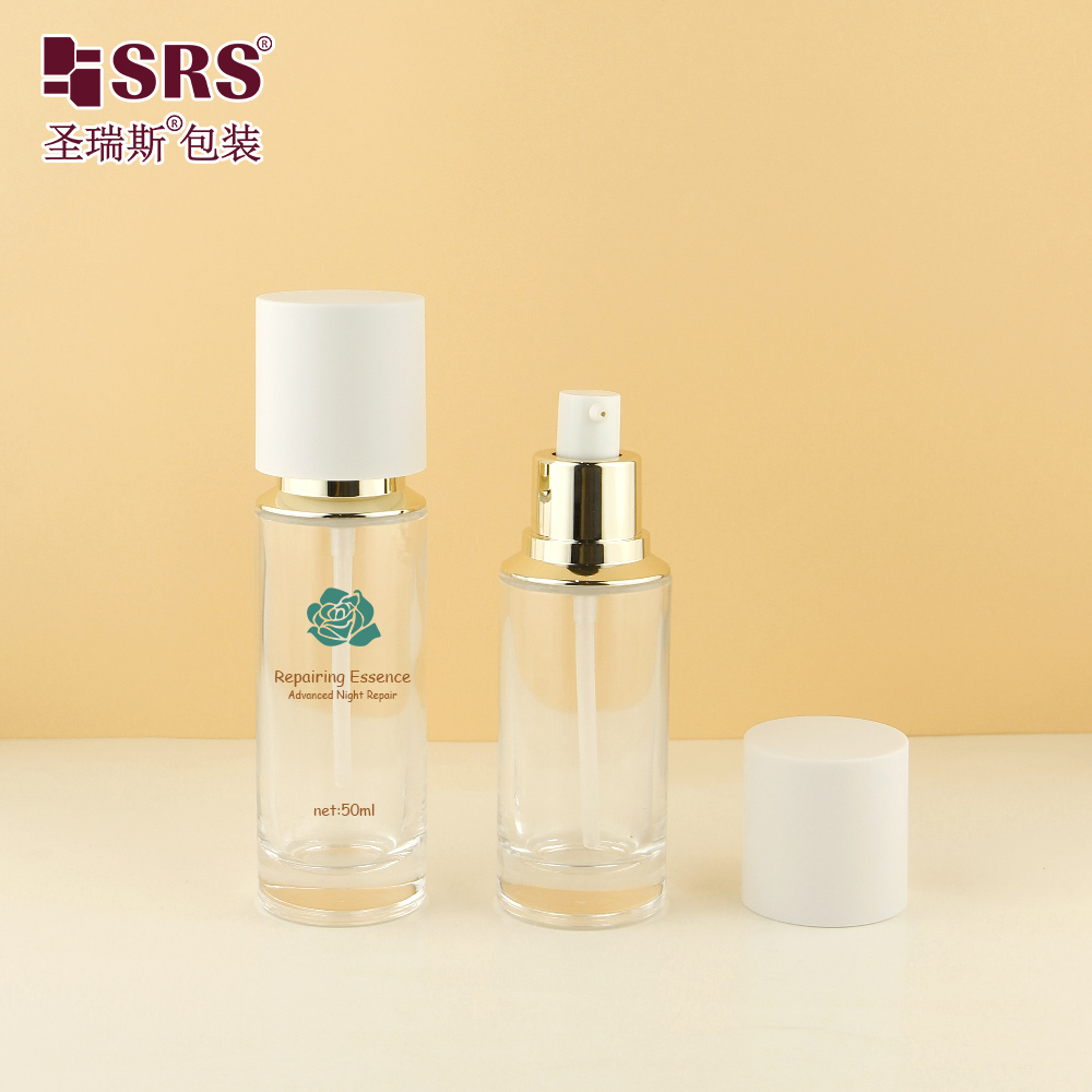 Skincare Product Cream Lotion Cosmetic Container Glass Essential Oil Serum Hair Oil Bottle