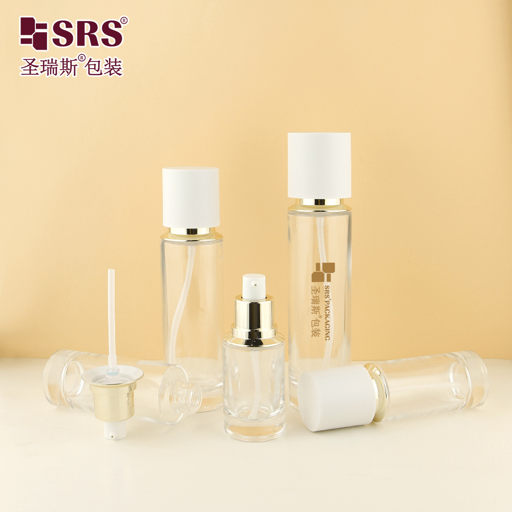 Skincare Product Cream Lotion Cosmetic Container Glass Essential Oil Serum Hair Oil Bottle