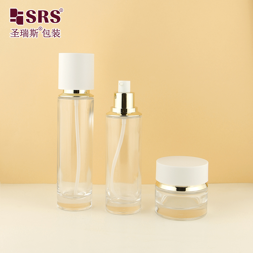 Skincare Product Cream Lotion Cosmetic Container Glass Essential Oil Serum Hair Oil Bottle