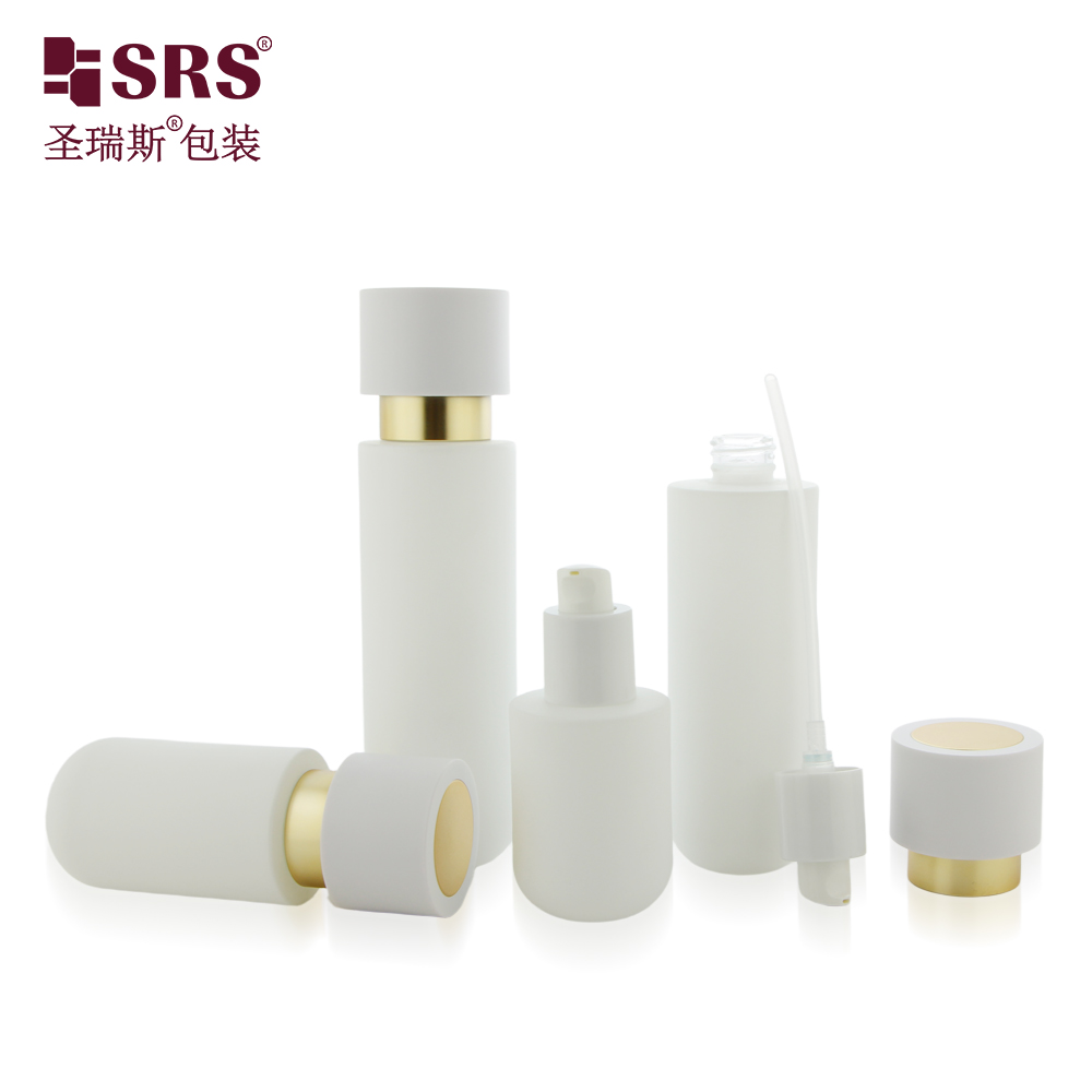 Luxury 30ml 50ml 100ml 120ml Custom Cosmetic Packaging Lotion Face Cream Glass Bottles
