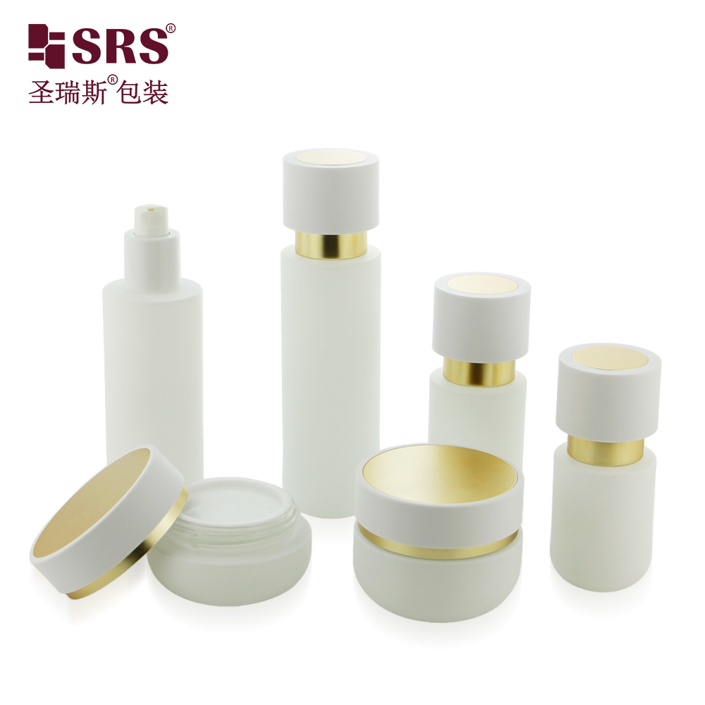 Luxury 30ml 50ml 100ml 120ml Custom Cosmetic Packaging Lotion Face Cream Glass Bottles