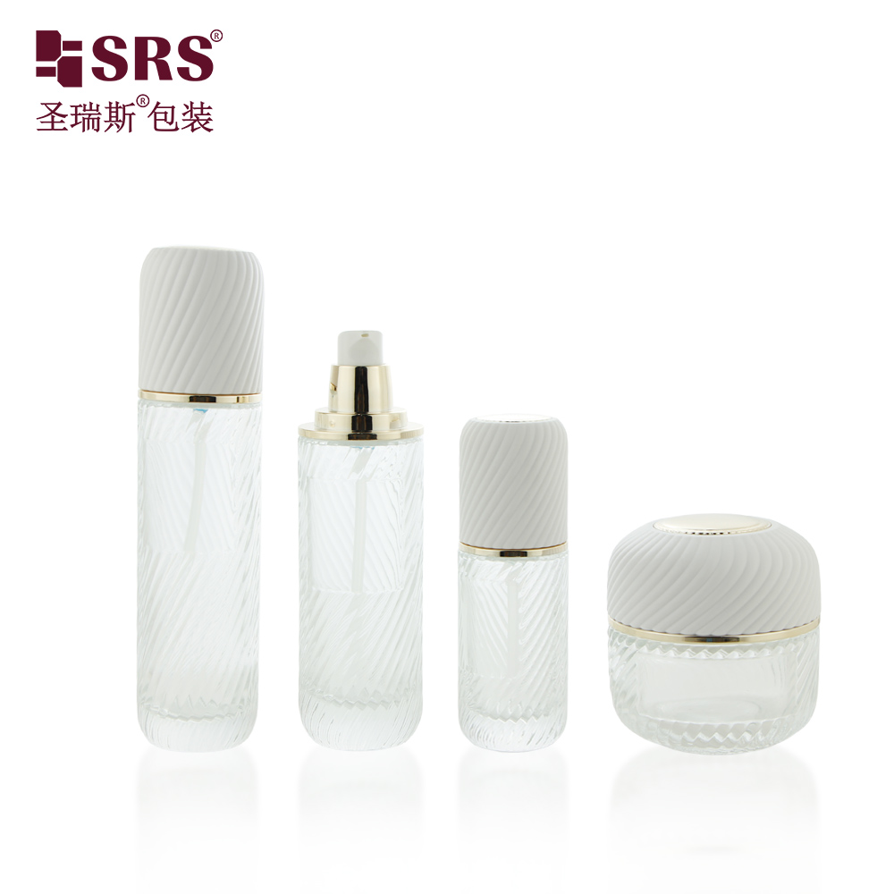 Wholesale Unique 50G Frosted Clean Glass Jar for Skin Care Cream Face Cream