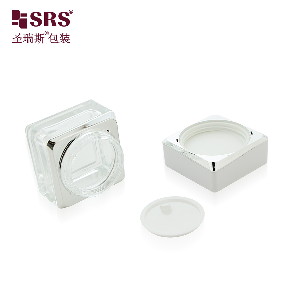Eco-friendly Factory Price Skincare Face Cream 50g Empty Glass Cream Jar 