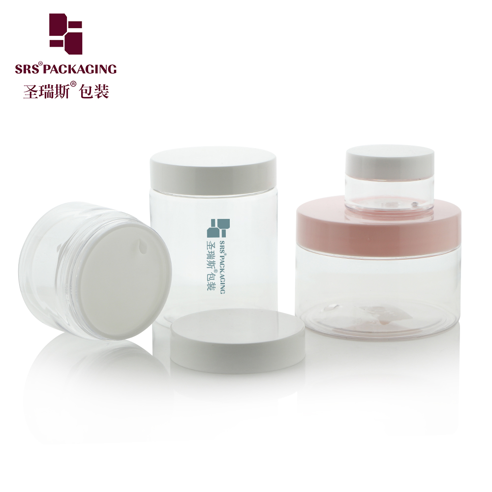 30ml 60ml 100ml 150ml 200ml 250ml 300ml 350ml Cosmetic Container Plastic PET Hair Cream Jars