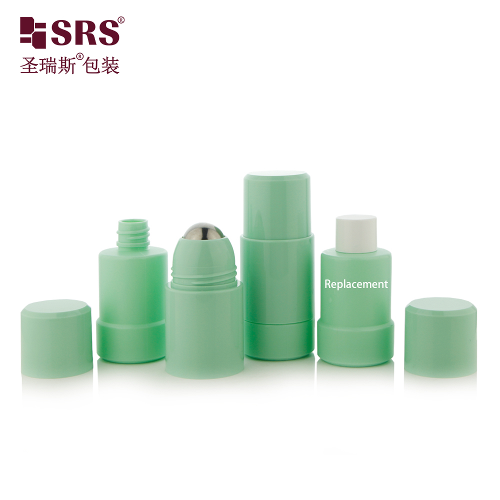 75ml Replaceable Eco-friendly Recycled PCR PP Anti-Itch Liquid Gel Roll On Plastic Bottle 50ml