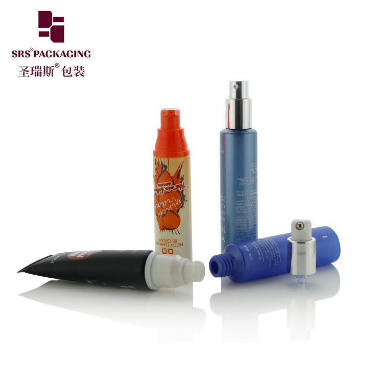 D30mm 30ml ~ 80ml Custom Printing Plastic Empty Cosmetic Packaging Tubes with Airless Pump