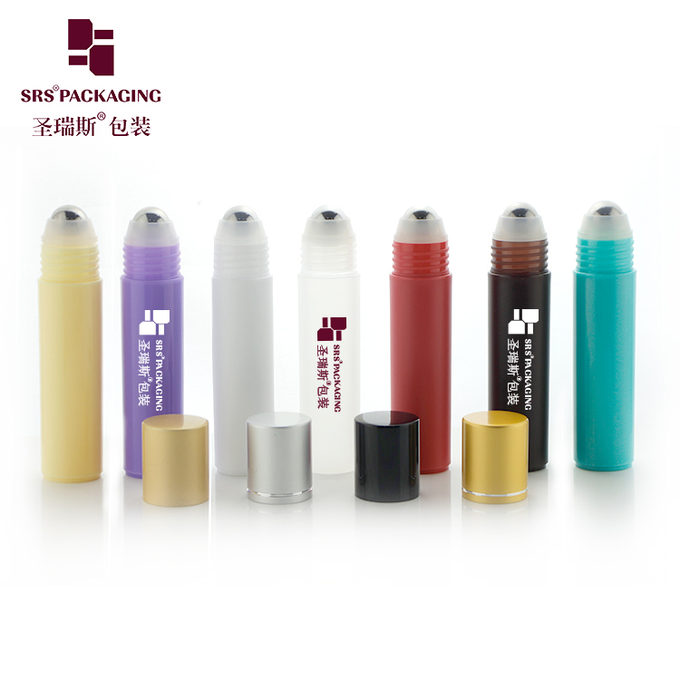 Empty PCR recycled material cosmetic packaging 30ml 1oz roll on bottles with metal ball
