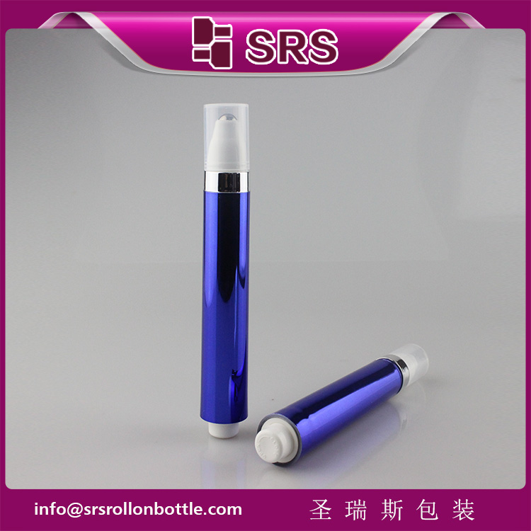 Metalized Dark Blue airless Roll on 15ml Lotion Cream Bottle