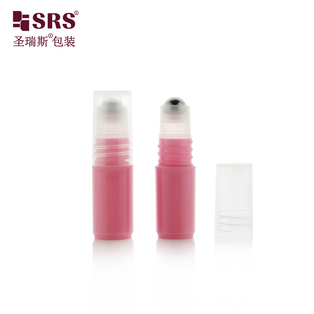 SRS Factory Customization Plastic Unique Design Plastic Roller Ball Container 3ml Roll On Bottle 