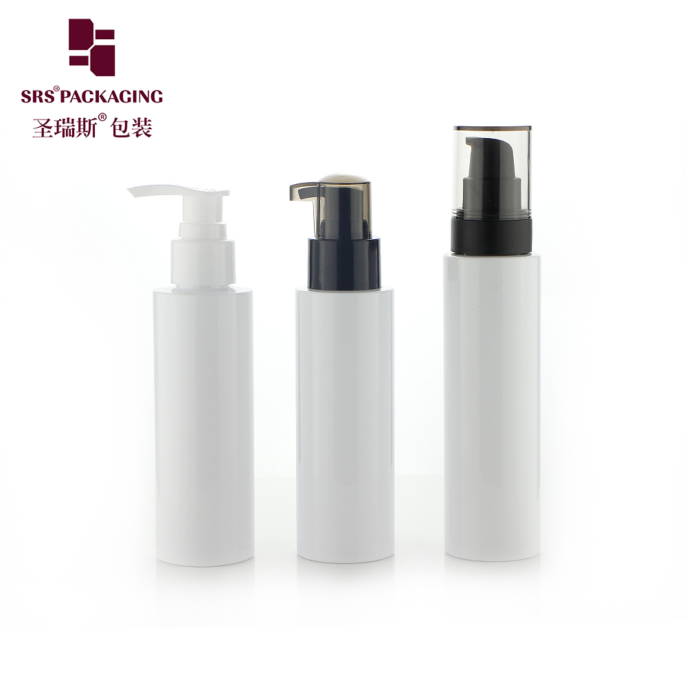 Wholesale cosmetic packaging 120ml 150ml PET plastic empty lotion cream bottle