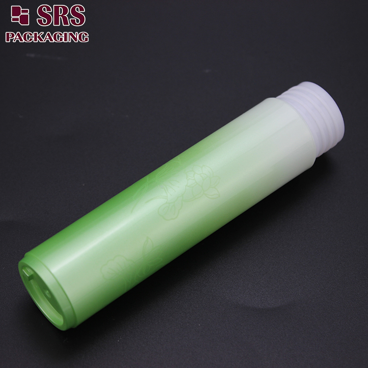 35ml empty cylinder green bottle with roller ball 100pcs