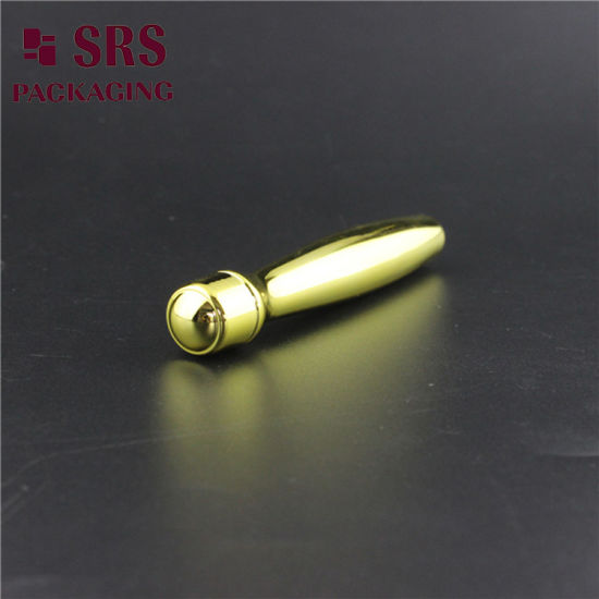 SRS8447 Metalized Gold Lxuxry Eye Cream Container 15ml Plastic Roller Bottle