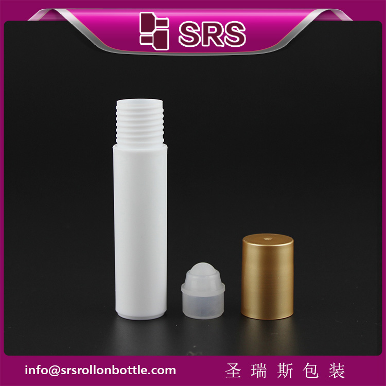 Cosmetic Skincare Bottle Supply White 10ml Eye Serum Roller Ball Bottle