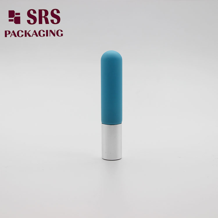 Round Base 6ml Glass Roll on Bottle with Painting Blue