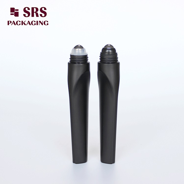 SRS8444 Black Cosmetic Container 12ml Plastic Roll on Eye Cream Bottle