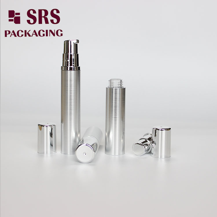 A003 SRS Mini Empty 5ml 10ml Silver Airless Sample Bottle