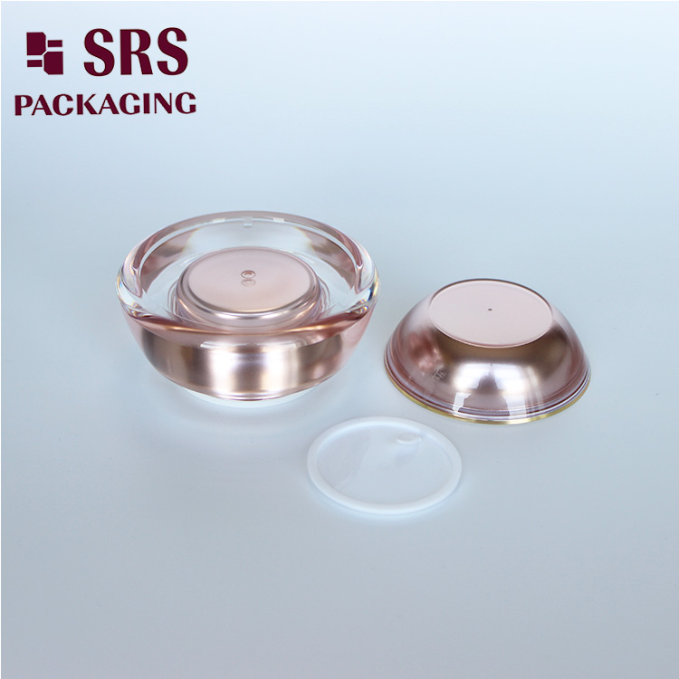J032 SRS Cosmetic Rose Gold Cosmetic Acrylic 30g Jar