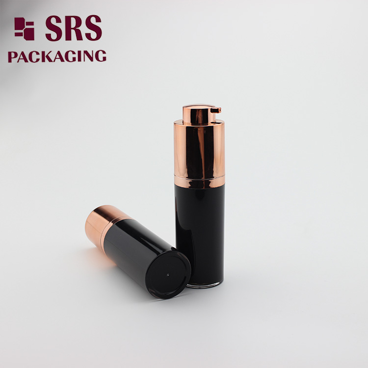 A020 plastic round rotary airless cosmetic bottle 30ml