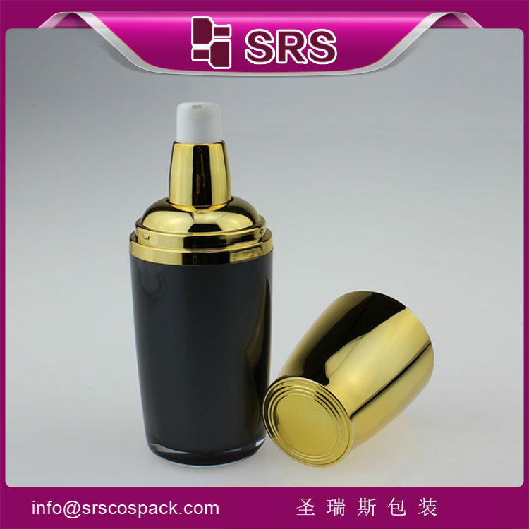 L313 Luxury 30ml 50ml 120ml Plastic Bottle with Gold Cap
