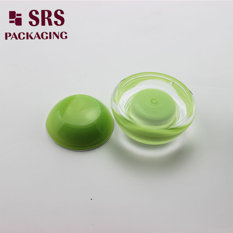 J032 Cone Shape Acrylic 15g 30g 50g Skin Care Cream green Jar