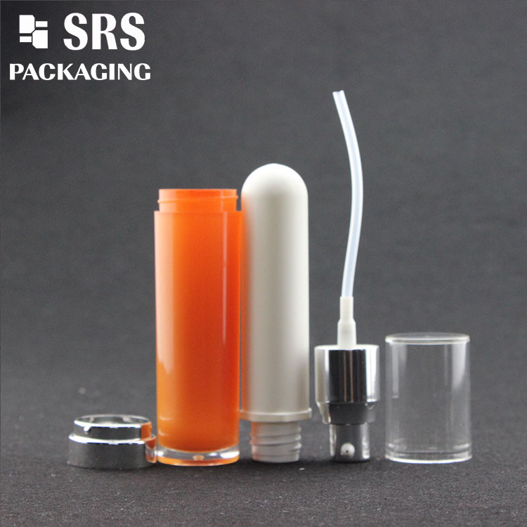 L023 SRS Cosmetic High Quality Orange Color 50ml Acrylic Skin Care Bottle