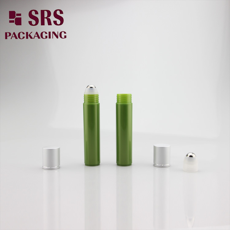 cylinder empty 35ml roll ball bottle with steel roller