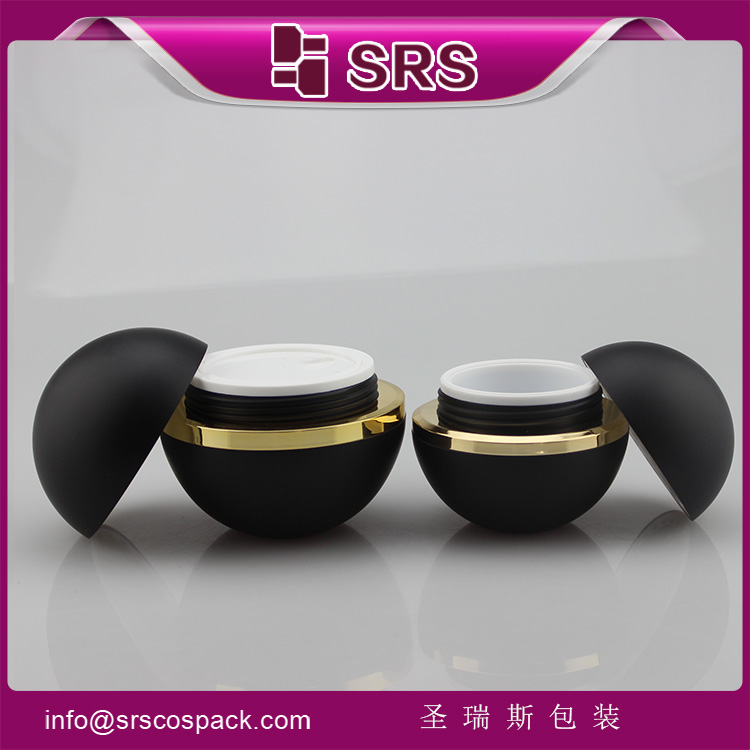J012 acrylic cosmetic ball shape 50g 80g cosmetic cream jar for skin care
