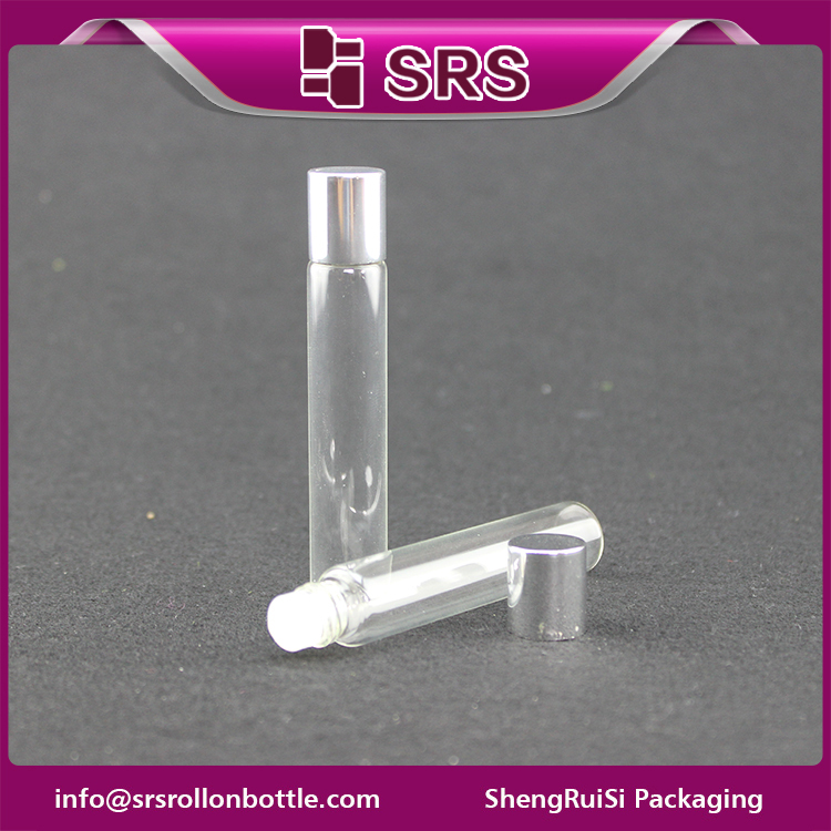 SRS cylinder no leakage 8ml essential oil roller ball bottle for skin care