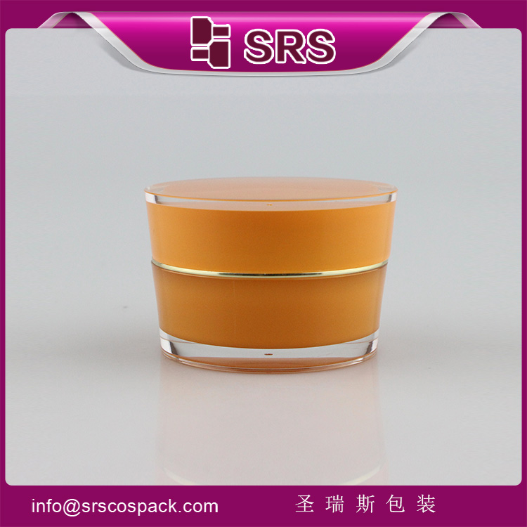 J030 cone shape acrylic jar for facial cream
