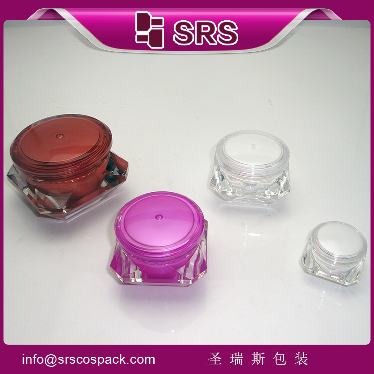 J060A acrylic cream jar with single cap