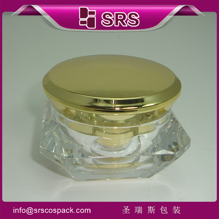 J060A acrylic cream jar with single cap
