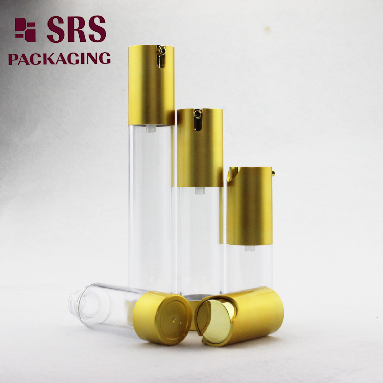 TA021B AS material cylinder airless pump clear foundation bottle 