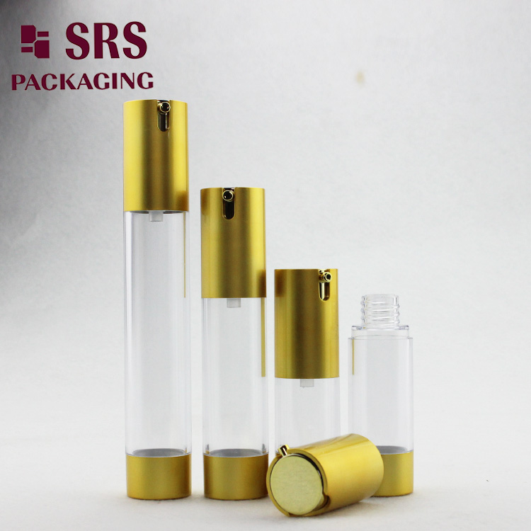 TA021B AS material cylinder airless pump clear foundation bottle 
