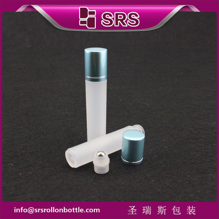 empty 3ML pocket sample roller PP bottle with aluminum lid