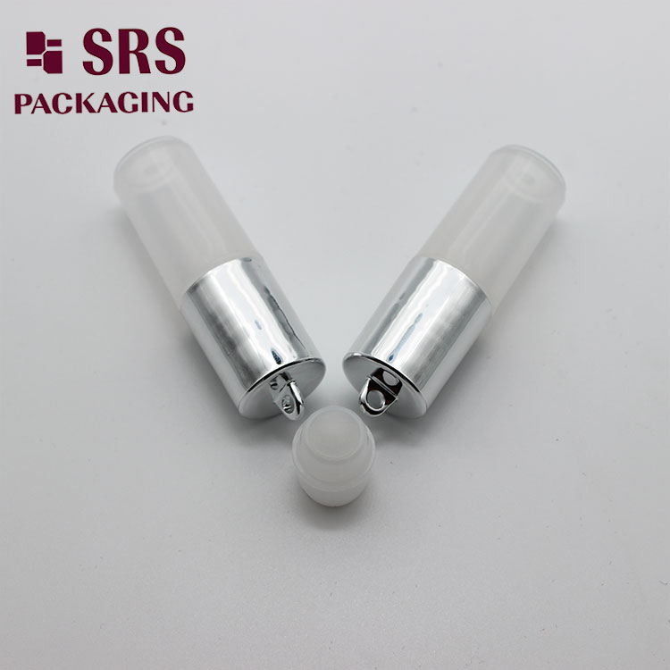 SRS Empty Cosmetic 3ml Clear Roller Ball Bottle with Hook