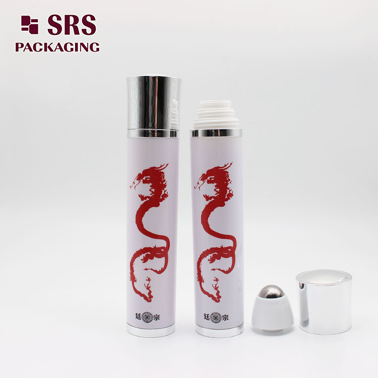 ABS Material 30ml Roller Massage Bottle with Silk Printing
