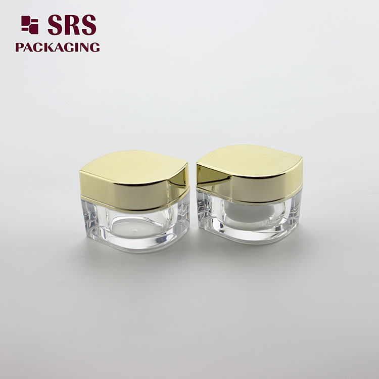 small pocket acrylic cream jar nail polish jar 5g 10g